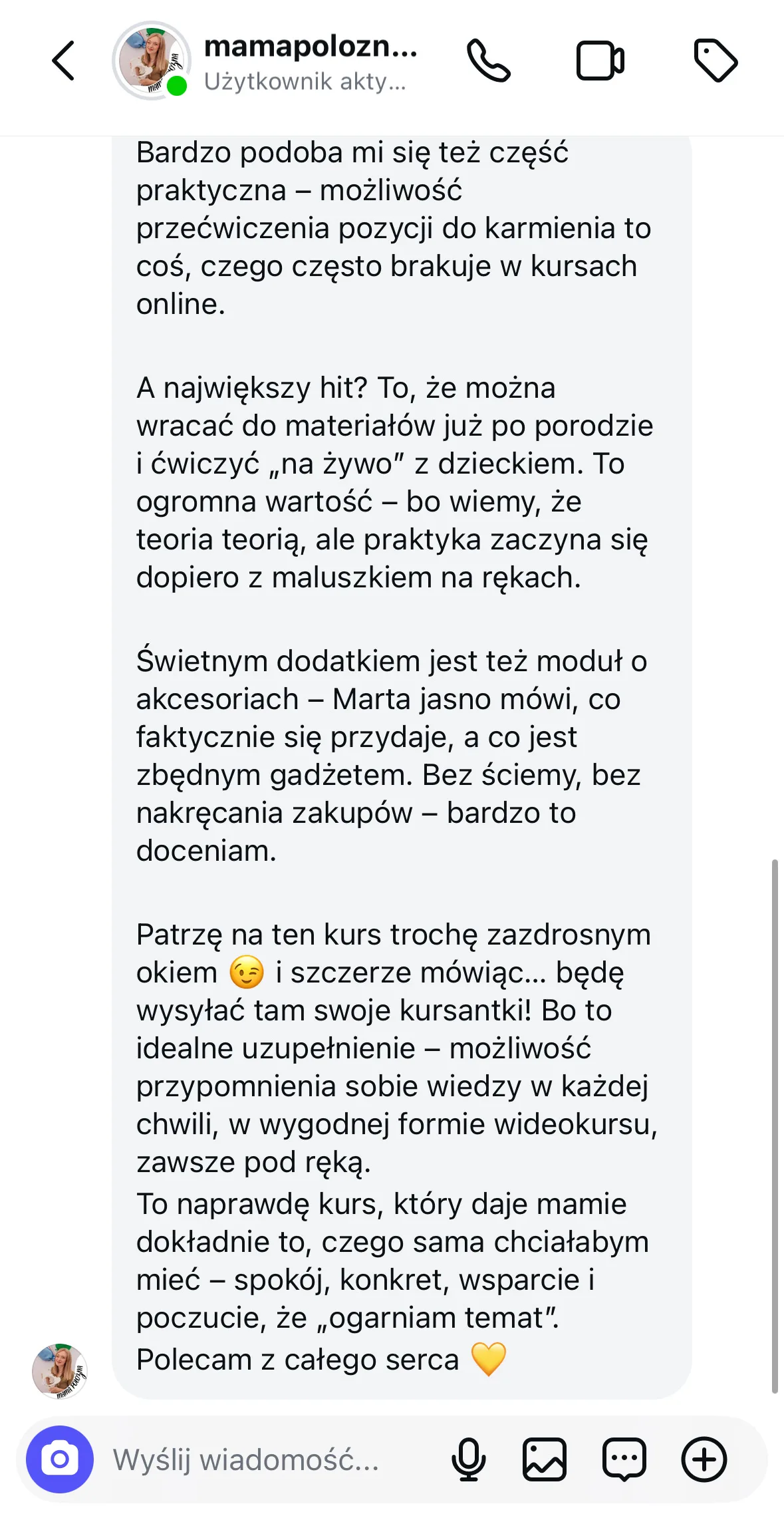 Opinia uczestniczki 4